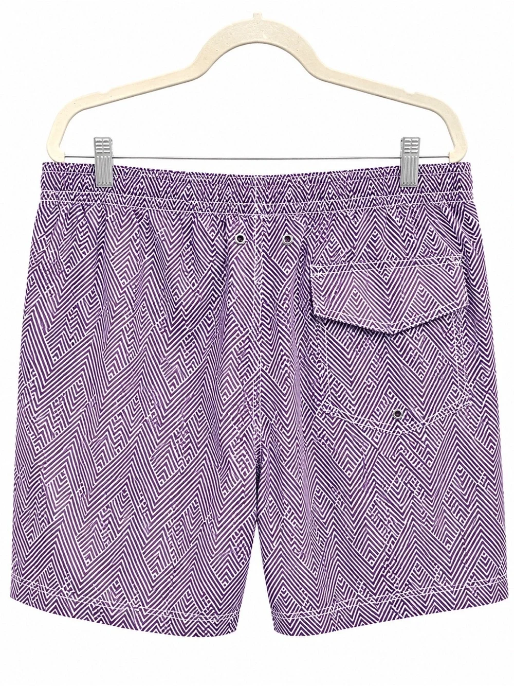 Saks Fifth Avenue Men's Purple Geo-Print Swim Shorts
